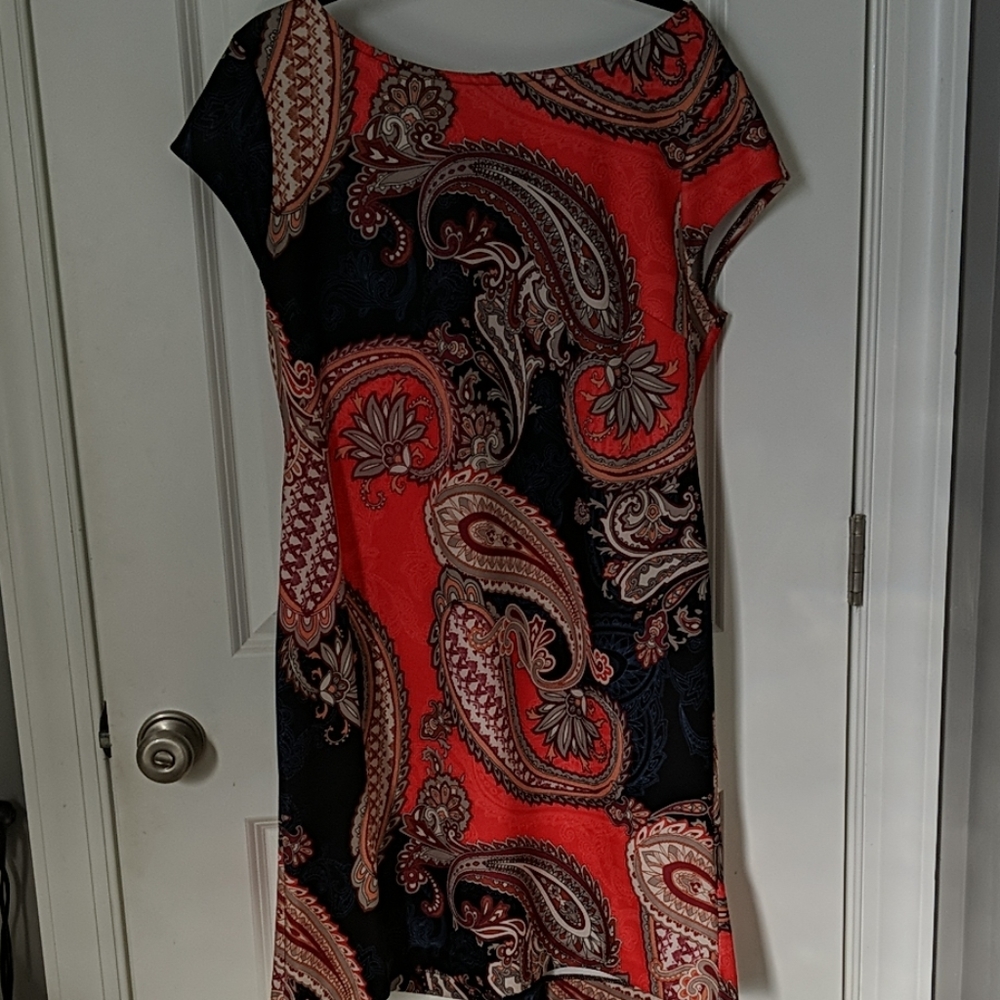 Bold Paisley print dress